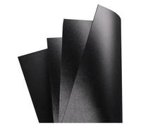 A4 Black Matte PP Plastic Sheets 210x297mm - 10 Pack Frosted Rigid Boards for Crafting, DIY, Modelling and Workshop Use(1.5mm)