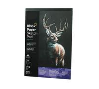 A4 Black Paper Sketchpad Professional Watercolor Drawing Pad 25 Sheets A3 Watercolour Aquarelle Sketchbook Landscape Painting Portrait Sketching Notebook for Oil Pastels