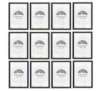 A4 Black Picture Frames Set - Make Every Wall Tell a Story, Premium Glass Front Photo & Certificate Frames, Wall or Tabletop, Portrait & Landscape, Gallery Display (Bulk Value Pack - Set of 12)