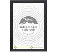 A4 Black Picture Photo Frame Glass Front Certificate Frame 21 x 29.7CM Wall Mountable or Tabletop Portrait Landscape Modern Frame Picture Display For Home Office Classic Wall Decor (Pack of 10)