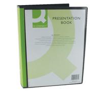 A4 Black Q-Connect Presentation Display Book 100 Pocket