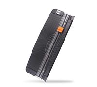 A4 Black Small Paper Trimmer, Portable Paper Cutter for Label, Origami, Card, Photo, Coupon, Scrapbook, Cardstock, Laminated Paper, and Craft Project