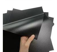 A4 Black/White Frosted PP Plastic Sheets 10 Pack - 210x297mm Matte Polypropylene Panels Plates 0.3mm-2mm Thick For Laser Cutting DIY Projects Modelling Teaching Industrial(Black,Thick:0.5mm)