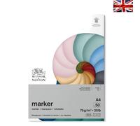 A4 Bleedproof Marker Paper Pad, 50 Sheets for Precise Sketching & Coloring