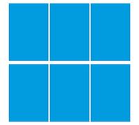 A4 Blue Overlays for Dyslexia, 6pcs Dyslexia Reading Overlays Aid, Light Coloured Plastic Guided Reading Overlays for Dyslexia, ADHD