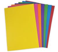 A4 Bright Card 70 Sheets Mixed Bright Coloured 160gsm 6 Colours Orange Green Pink Red Blue Yellow Purple A4 Printer Photocopier