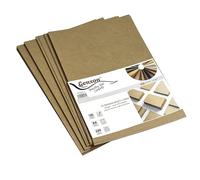 A4 Brown Kraft Cards 220gsm Pack of 50 Sheets Thick Cardstock for Arts & Crafts, Card Making, Scrapbooking, DIY Projects & School Activities