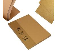 A4 Brown Kraft Cardstock 200 GSM - Recyclable Eco-Friendly Paper for Crafts, Printing & Packaging (1000)