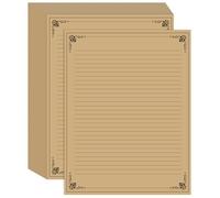 A4-Brown-Line-Unpunched, 8.5'' x 11''