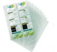 A4 Business Card Holder Pockets Poly Pockets For Ring Binders Holds 200 Cards