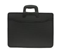 A4 Business Portfolio Briefcase Office Meeting Travel Documents Expanding Storage Organizer File Holder Folder Handbag Carrying Case Messenger Bag
