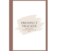 A4 Business Prospect & Customer Tracker/Planner, Network Marketing Prospect Tracker for all Home Business Owners