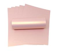 A4 Card Rose Gold Pink with Gold Pearlescent Shimmer Decorative 300gsm Double Sided Card (100)