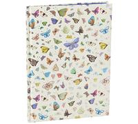 A4 Casebound Notebook - Butterflies Design - 60 Sheets = 120 Pages - Silk Ribbon - Size - 297mm x 210mm