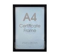 A4 Certificate Photo Picture Frame Black/Silver/Gold-(Black)