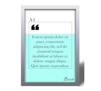 A4 Certificate Picture Frame ~ Premium Real Glass Photo Frame ~ Wall Display & Photo Hanger ~ Table Top Display Document Frame (21 X 29.7CM) (Silver)