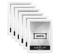 A4 Certificate Picture Frame with Styrene Front, Pack of 6 Photo Frame, Freestanding and Wall Mountable (White)