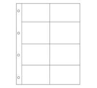 A4 Clear Acid Free Archive Quality Eight pocket small photo sleeve [pack of ten]