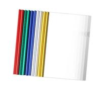 A4 Clear Report Covers,Slide Binders,10 PCS Clear Report Covers with Sliding Bar,Plastic Slide Paper Clips for Presentation,Clip File for School Office Documents
