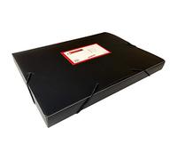 A4 Clearview Black Box File with Elastic Closure