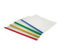 A4 Clip Bar File Clear Report Cover with U Type Slide Bar Lightweight Documents Organizer Sliding Binder Project Resume Presentation Folder for School Office Home Supplies (4)