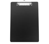 A4 Clip Board, Black Plastic Clipboard, Mini Writing Pad, with Metal Clip, Rigid, Standard Letter Size, for Office, School, Home, Restaurant
