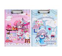 A4 Clipboard, Low-Profile Metal Clip, Multi-Function Portable Writing Pad - Thick Board Paper Organizer for Students Office Exam Filing Desk (A Random Style)