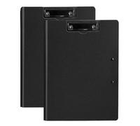 A4 Clipboard with Cover, 2 Pack Clipboards with Double Clips File Document Organiser for Nurses, Business, Office, School