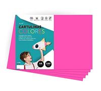 A4 Colour Card - Bright Colours 180g - for Crafts, Print Your Documents and Creative Designs - A4 Colour Sheets - m-office (100 Sheets, Fuchsia)