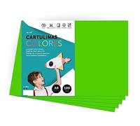 A4 Colour Card - Intense Colours 180g - for Crafts, Print Your Documents and Creative Designs - A4 Colour Sheets - m-office (250 Sheets, Bright Green)