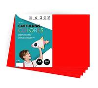 A4 Colour Card - Intense Colours 180g for Crafts, Print Your Documents and Creative Designs, Colour Foils A4 · m-office (25 Sheets, Red)