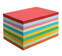 A4 Coloured Card 50 Sheets Colour Card Stock - 10 Assorted Colour 230gm for Crafting Activities and Decoration Making and Scrap Book Card