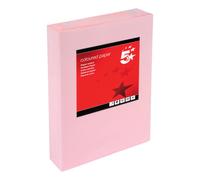 5 Star Office Coloured Copier Paper Multi A4 80g/m Light Pink 500 Sheets NEW