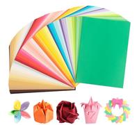 A4 Coloured Origami Paper 50 Colours 500 Sheets 80gsm Double-Sided | Uncle Paul Colourful Folding Paper for School Diy Art Craft Projects for Children & Adults UAP43A4MX500