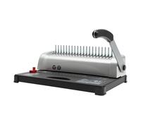 A4 Comb Binding Machine 21 Hole Manual Bookbinder for Office Document Paper Puncher with Adjustable Margins for School Home Report Binding Project Management