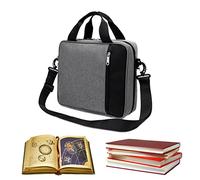 A4 Conference Writing Case with Handles, Shoulder Strap, Document Folder with Zip, Waterproof Multifunctional Folder for Travel, Meeting, Briefcase Men