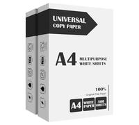 A4 Copy Paper, Multi-Purpose Copy Printer Paper, 1000 Sheets Count, Printer Copiers Paper, Compatible with Laser, Inkjet, Fax Paper, Perfect for Home & Office Use 2 Reams White