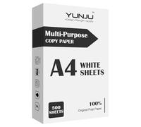 A4 Copy Paper, Multi-Purpose Copy Printer Paper, 500 Sheets Count, Printer Copiers Paper, Compatible with Laser, Inkjet, Fax Paper, Perfect for Home & Office Use 1 Ream White