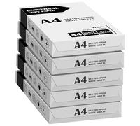 A4 Copy Paper, Multi-Purpose Copy Printer Paper, Printer Copiers Paper, Compatible with Laser, Inkjet, Fax Paper, 5 Pack Reams [2500 Sheets Count]