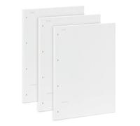 A4 Cornell Note Taking System Refill Pages - 290x210mm - 100GSM Thick Paper - 4-Hole Punch for 75mm Binders - with 5mm Grid, 135 Sheets