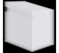 A4 Cut Flush Folder, 40 Pack Clear Open Top Side Plastic File Folders 180 Micron Super Strong Transparent Wallets Files Pocket Document Project Cover Sheet Protector for School Office Paperwork