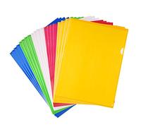 A4 Cut Flush Folders,A4 Sheet Protectors 20 Pack Plastic Wallets Transparent File Cover L Shape File Holders Pouch for Offices Supplies Organizing Paperwork