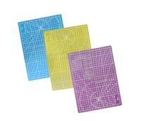 A4 Cutting Mat, 3 PCS Large Craft Mat, Double-Sided Self Healing Cutting Mats, Crafting Board, Non-Slip Clay Mats, Desktop Protector, for DIY Art Work Sewing Painting Craft, 30 x 22 cm