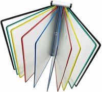 A4 Desktop Document Organizer, Flip Chart File Holder for Desk, Wall Mountable PVC Poster Display Stand for Office, Classroom, Hotel Front Desk