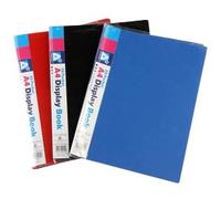 A4 Display Book 20 Pocket Presentation Folio Colour:Assorted