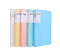 A4 Display Book 40/60 Page Transparent Insert Folder Document Storage Bag for Bank Campus File Office Workplace Family(40 Pages)