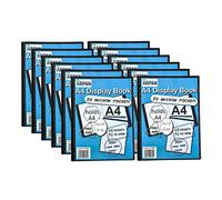 A4 Display Book - 48 Pockets/96 Views Black Presentation Display Book Folder Folio for Professionals, Business, Students, Projects, School, College & Personal Use