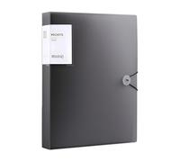 A4 Display Folder,60 Pockets A4 Display Folders, Display Book Folder with Plastic Sleeves and Safety Rope Presentation Folders Document Project Folders for School and Offices (Black)