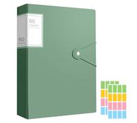 A4 Display Folders, 60 Pockets Display BookFolders with Plastic Sleeves, Folderswith Plastic Pockets & Safety Rope Presentation Folder ProjectFolders or School & Offices Business (Green)
