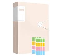 A4 Display Folders, 60 Pockets Display BookFolders with Plastic Sleeves, Folderswith Plastic Pockets & Safety Rope Presentation Folder ProjectFolders or School & Offices Business (Beige)